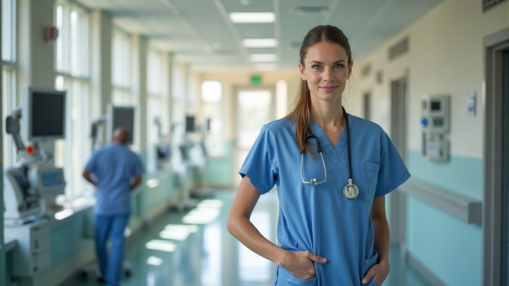 Certified Registered Nurse Anesthetist in modern Arizona hospital representing top CRNA programs.