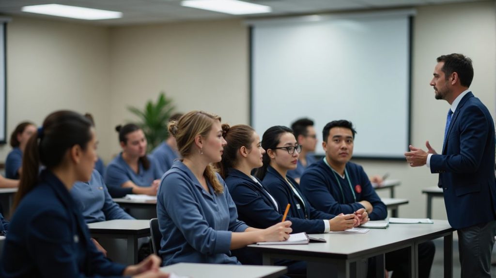 Doctor of Nursing Practice students learning anesthesia techniques at University of Arizona.