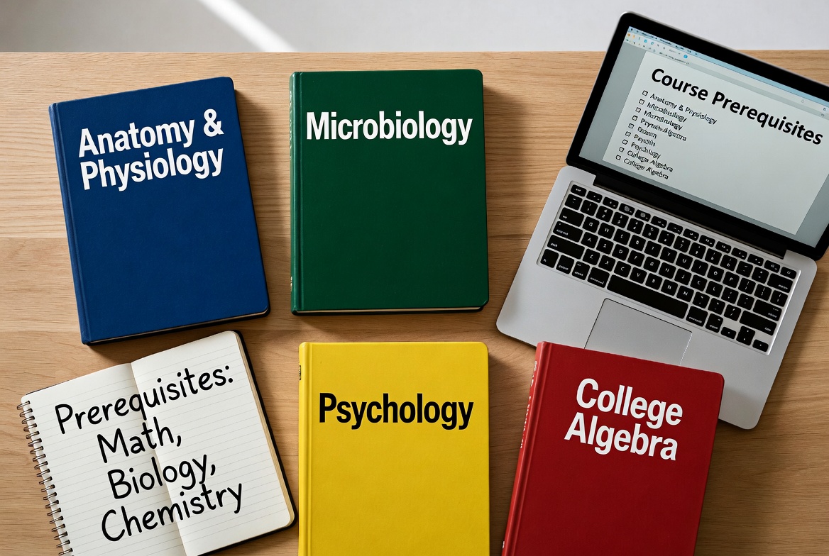 Prerequisite textbooks required for ADN programs in Arizona.