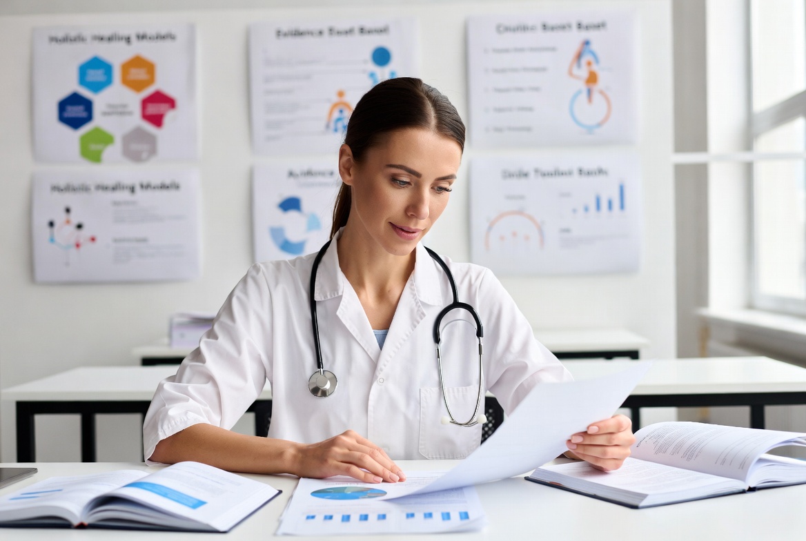 Nurse receiving advanced integrative medicine training at the Andrew Weil Center.
