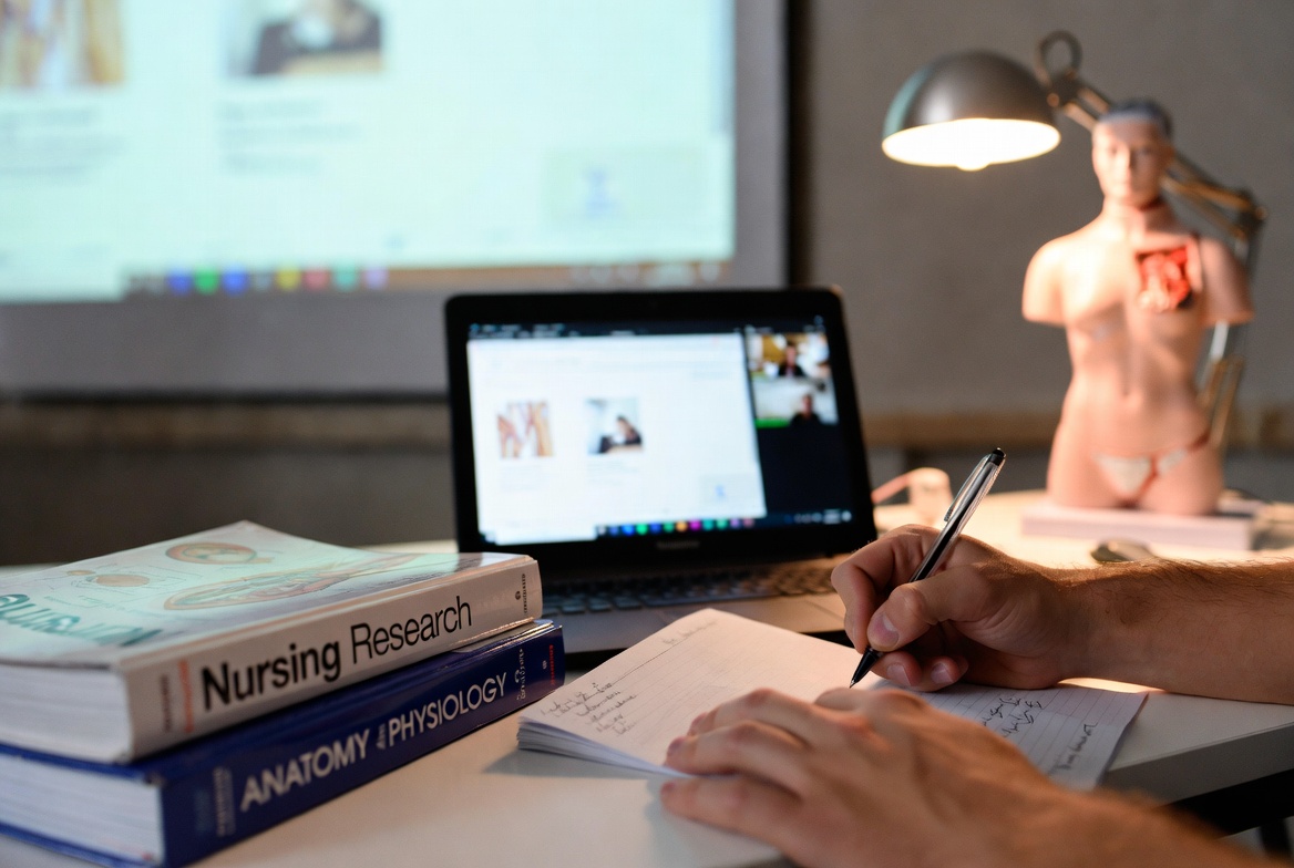 Nursing curriculum materials showing differences between ADN and BSN education.