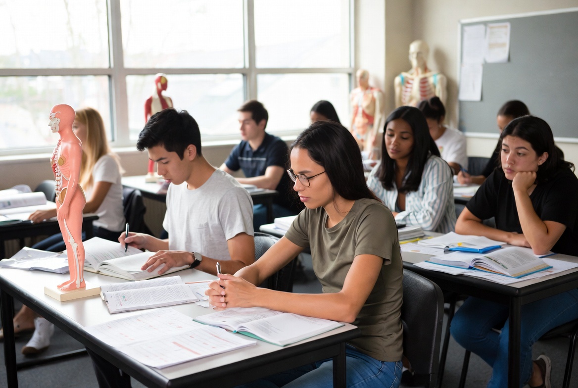 Students in a direct-entry MSN nursing classroom in Arizona.
