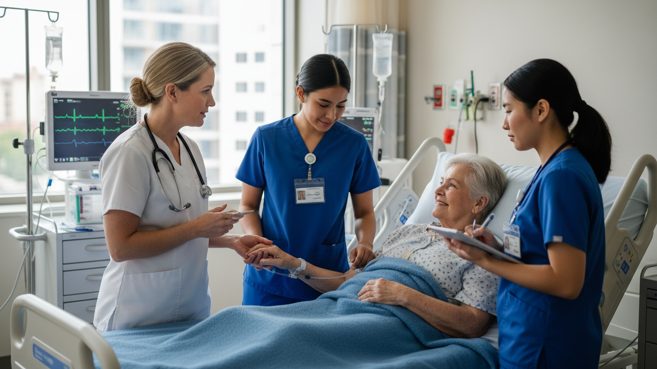 Arizona nursing students gaining clinical experience during rotations.