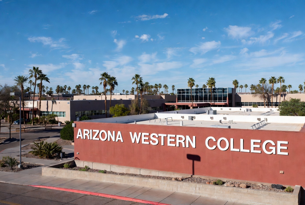 Arizona Western College campus in Yuma, nursing building.