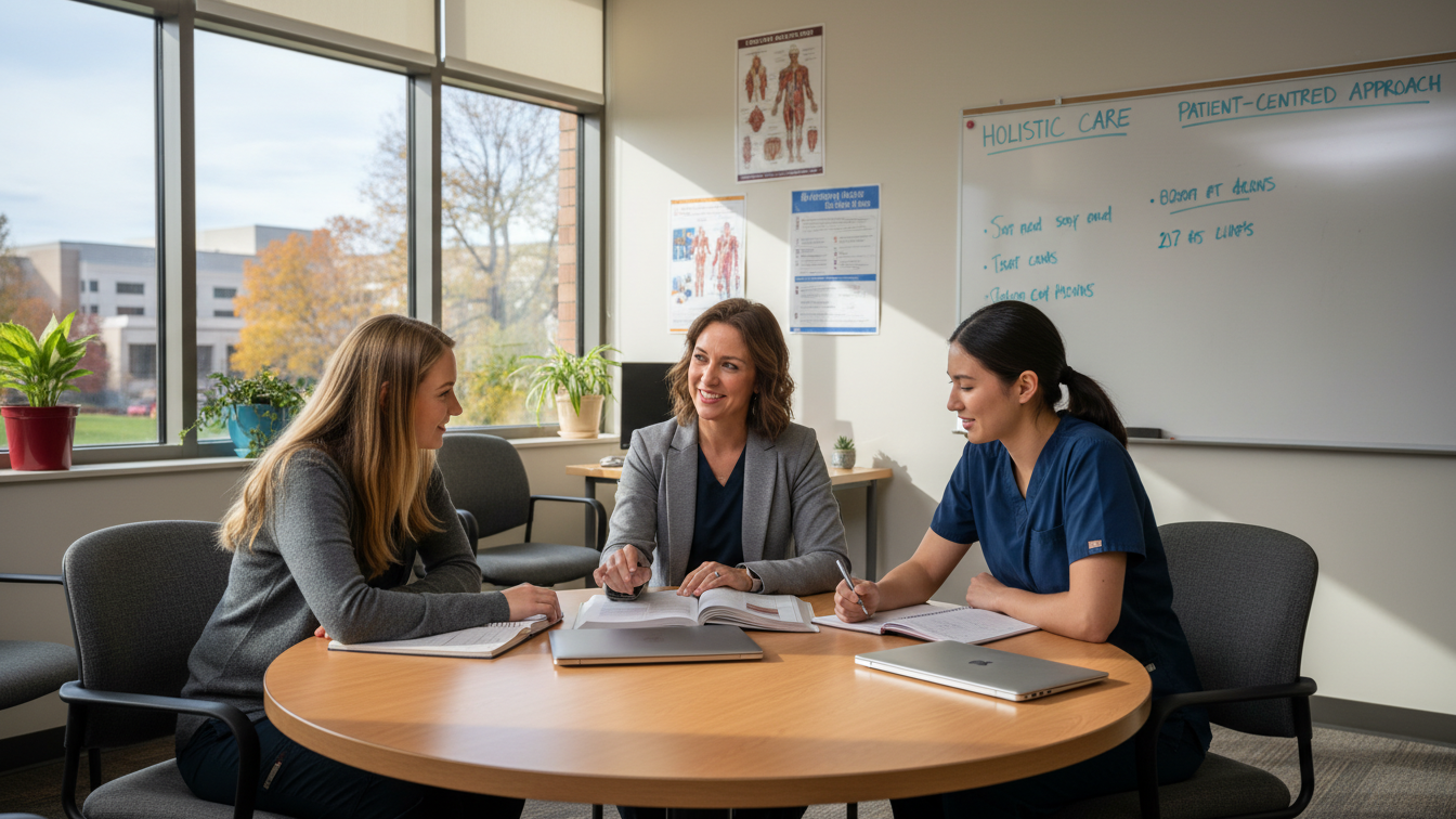 Arizona nursing students receiving academic support and mentorship.