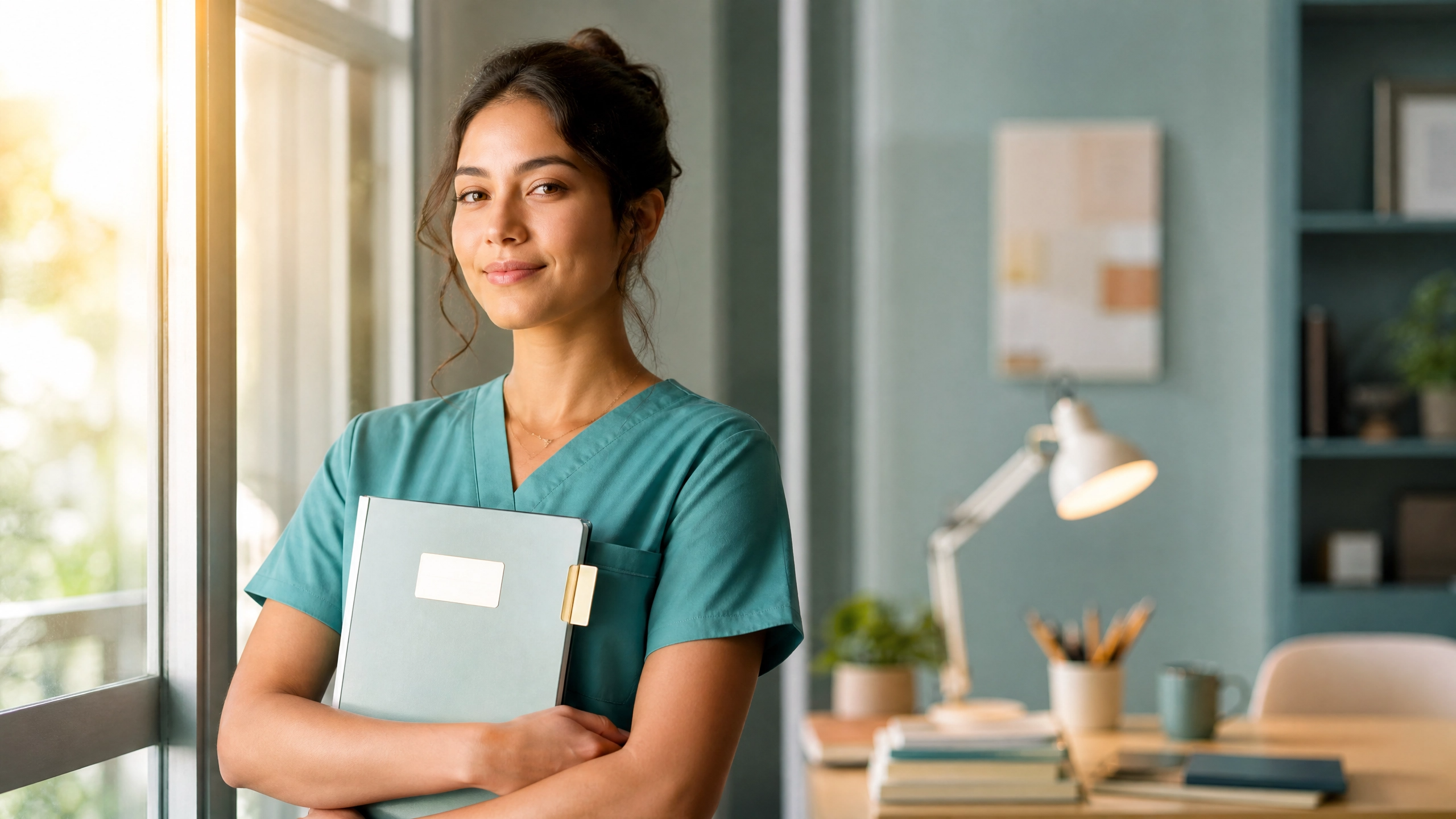 Nursing student feeling confident after using a complete NCLEX prep system to organize her study sessions