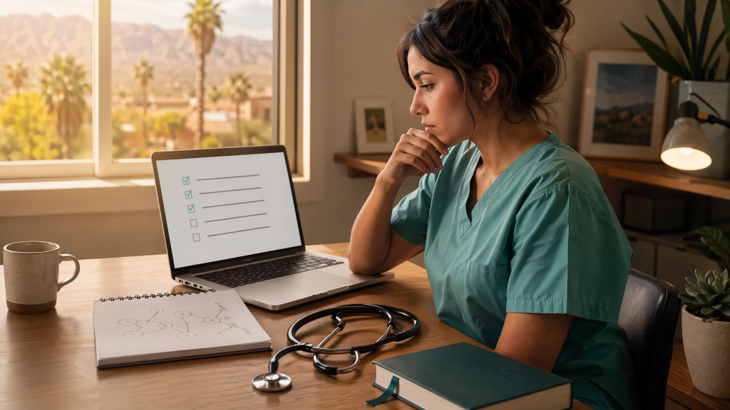 Nursing student diagnosing which NCLEX mistakes are holding back her preparation